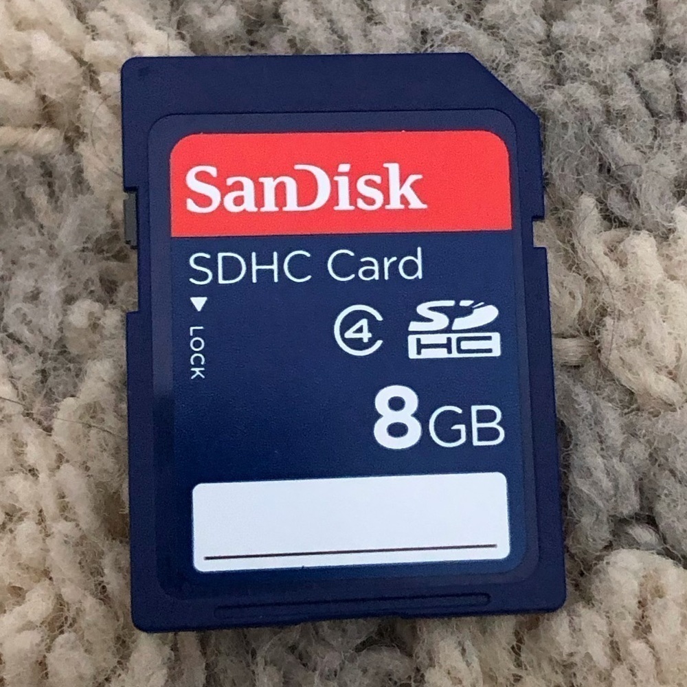 SanDisk SDHC card 8GB